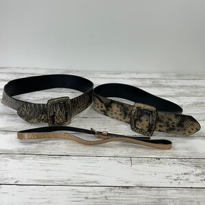 BELTS LOT OF 3 /two of them are Simply Vera Wang
